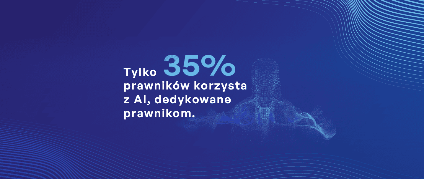 Tylko 30 proc. prawników korzysta z AI dedykowane prawnikom