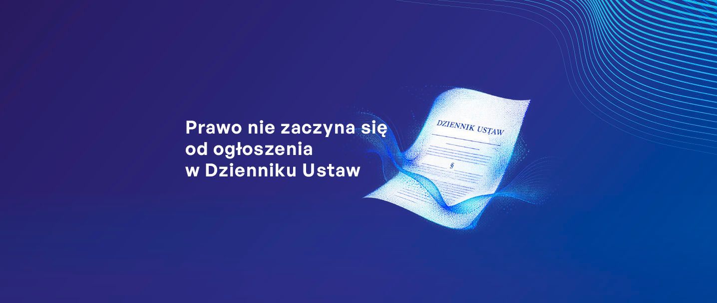na grafice dokument pokazującu Dziennik Ustaw i tytuł 