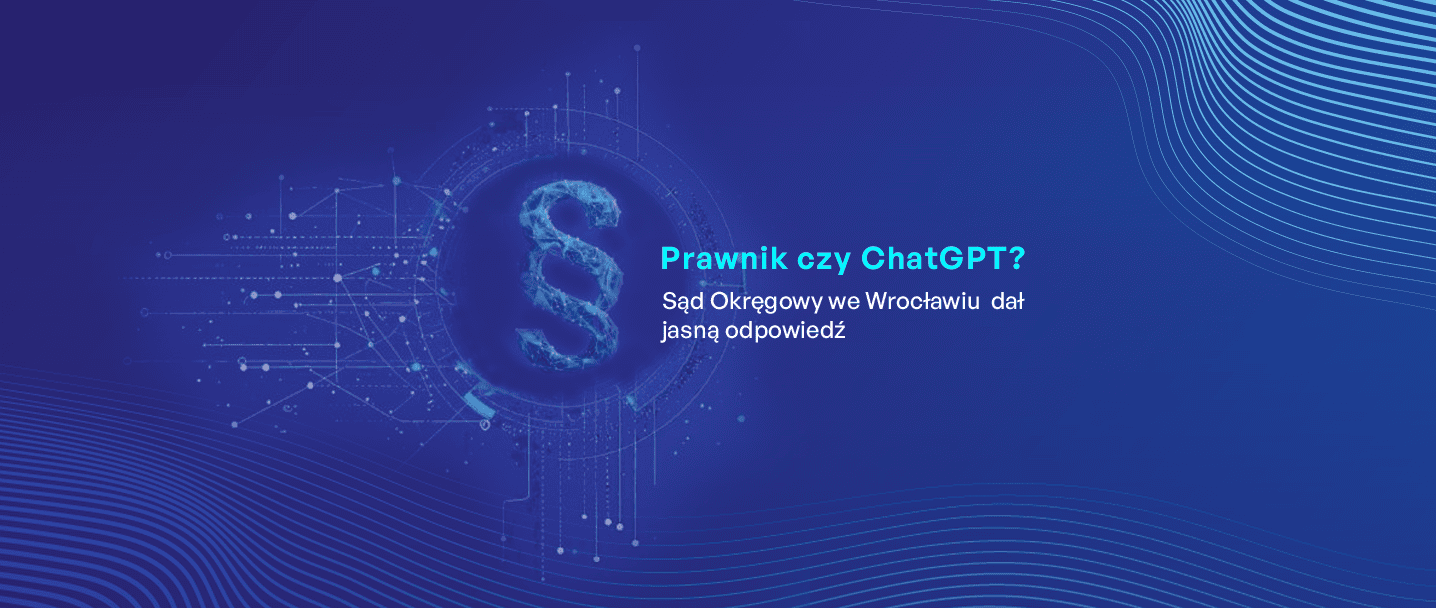 na grafice jest paragraf w otoczeniu sieci neuronowej i napis Prawnik czy ChatGPT