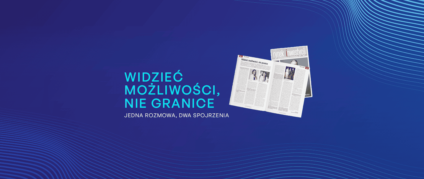 Na grafice tytuł "Widzieć możliwości, nie granice", a także skan wywiadu z tego pisma